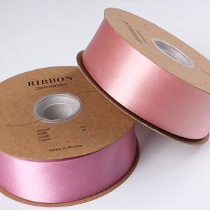 Glossy double-faced ribbon