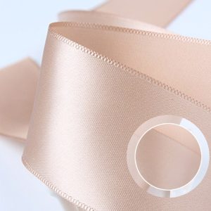 Single-faced polyester ribbon