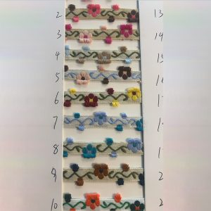 Weft-knitted ribbon
