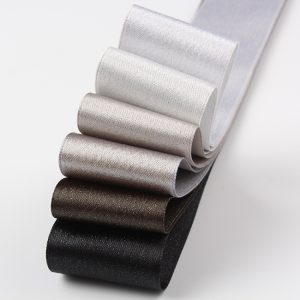 Silver-weft ribbon