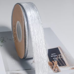 Silver-glitter ribbon