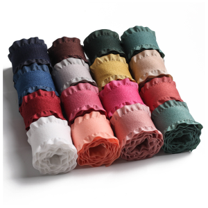 Double-faced fleece skirt trim ribbon