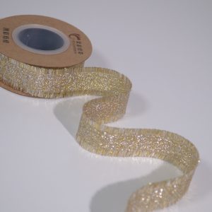 Plain rainbow-fringe ribbon