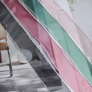 Raw-edge organza ribbon