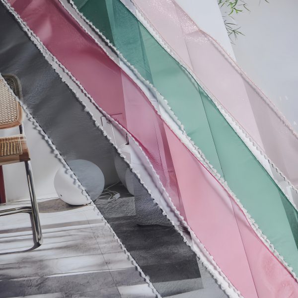 Raw-edge organza ribbon