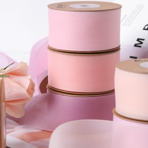 Delustering polyester organza ribbon