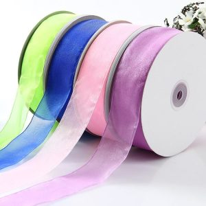 Thick-edge organza ribbon