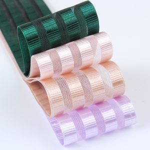 Korean-style stripe organza ribbon