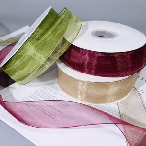 Fishing line organza ribbon